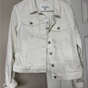 NWT LOFT White Denim Jacket